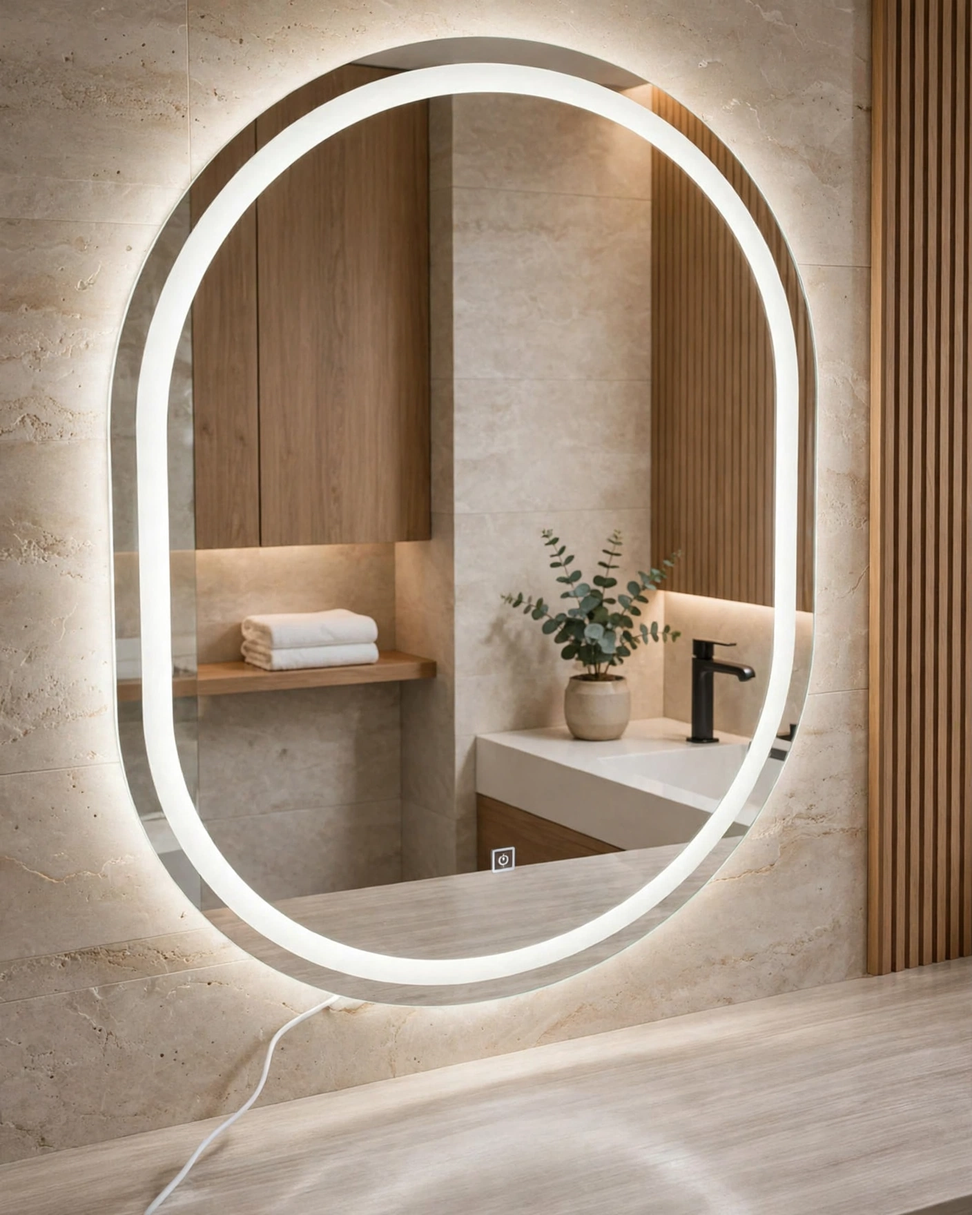 Oval Led Mirror